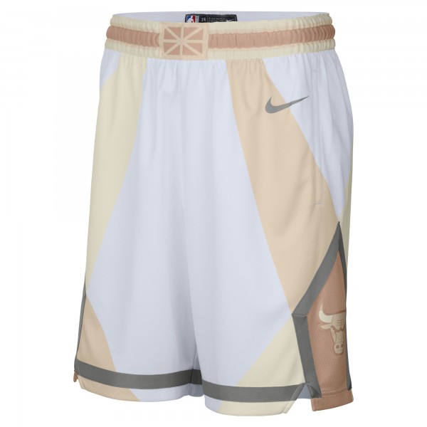 Шорты Chicago Bulls Nike 2024/25 City Edition Swingman - White