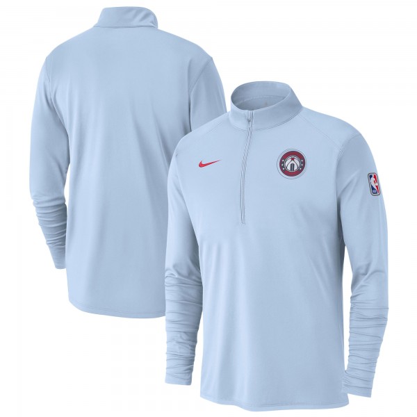 Кофта на короткой молнии Washington Wizards Nike 2024/25 City Edition Authentic Coaches Performance - Light Blue