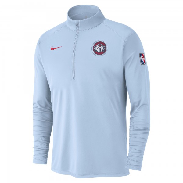 Кофта на короткой молнии Washington Wizards Nike 2024/25 City Edition Authentic Coaches Performance - Light Blue