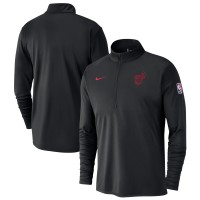 Кофта на короткой молнии Miami Heat Nike 2024/25 City Edition Authentic Coaches Performance - Black