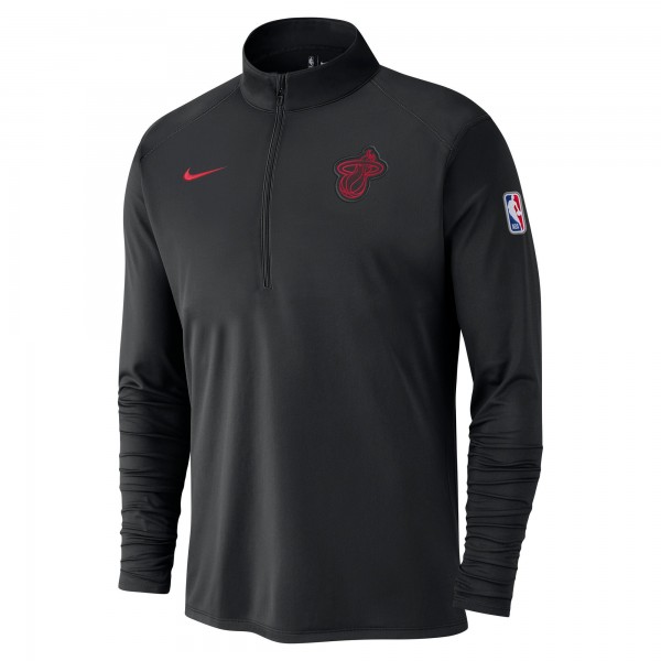 Кофта на короткой молнии Miami Heat Nike 2024/25 City Edition Authentic Coaches Performance - Black