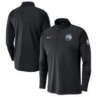 Кофта на короткой молнии Minnesota Timberwolves Nike 2024/25 City Edition Authentic Coaches Performance - Black