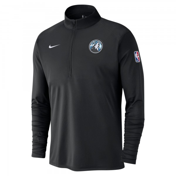 Кофта на короткой молнии Minnesota Timberwolves Nike 2024/25 City Edition Authentic Coaches Performance - Black