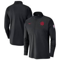 Кофта на короткой молнии Toronto Raptors Nike 2024/25 City Edition Authentic Coaches Performance - Black