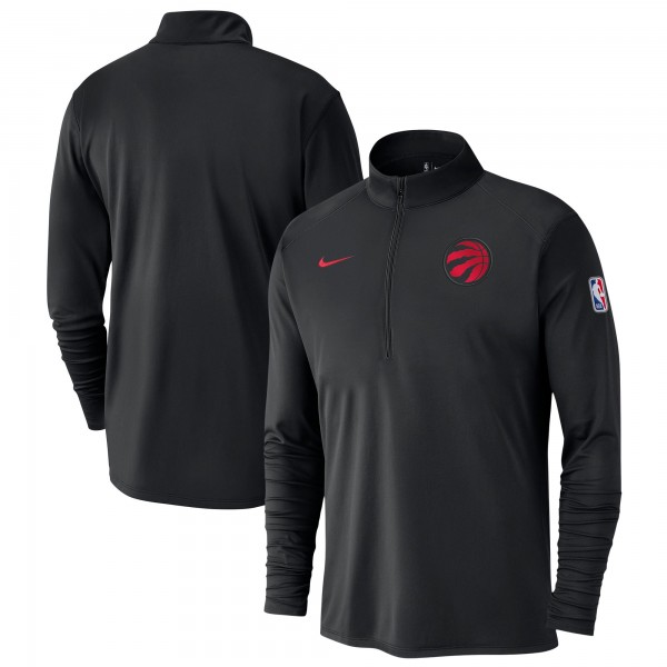 Кофта на короткой молнии Toronto Raptors Nike 2024/25 City Edition Authentic Coaches Performance - Black