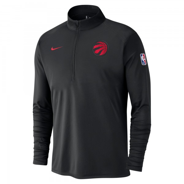 Кофта на короткой молнии Toronto Raptors Nike 2024/25 City Edition Authentic Coaches Performance - Black