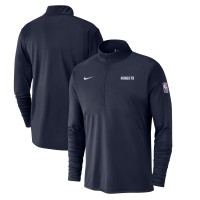 Кофта на короткой молнии Denver Nuggets Nike 2024/25 City Edition Authentic Coaches Performance - Navy