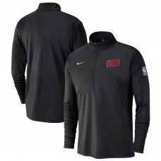 Кофта на короткой молнии Houston Rockets Nike 2024/25 City Edition Authentic Coaches Performance - Black