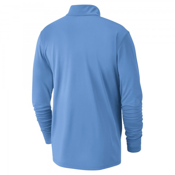 Кофта на короткой молнии Atlanta Hawks Nike 2024/25 City Edition Authentic Coaches Performance - Light Blue