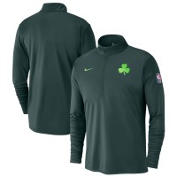 Кофта на короткой молнии Boston Celtics Nike 2024/25 City Edition Authentic Coaches Performance - Green