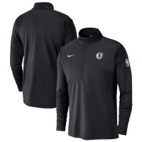Кофта на короткой молнии Brooklyn Nets Nike 2024/25 City Edition Authentic Coaches Performance - Black
