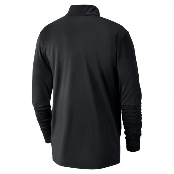 Кофта на короткой молнии Brooklyn Nets Nike 2024/25 City Edition Authentic Coaches Performance - Black