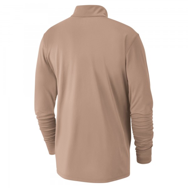 Кофта на короткой молнии Chicago Bulls Nike 2024/25 City Edition Authentic Coaches Performance - Tan
