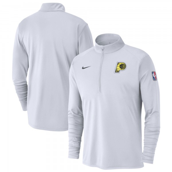 Кофта на короткой молнии Indiana Pacers Nike 2024/25 City Edition Authentic Coaches Performance - White