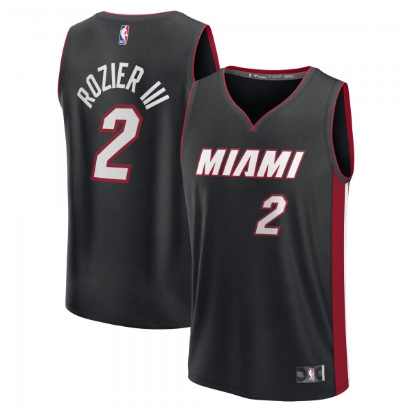 Игровая джерси Miami Heat Terry Rozier Black Fast Break Player - Icon Edition