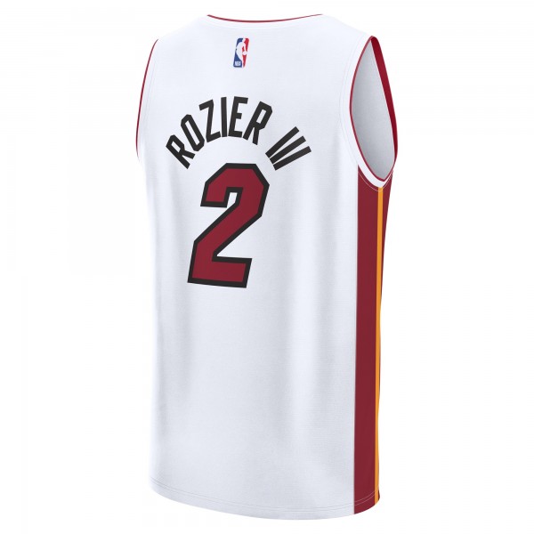Игровая джерси Youth Miami Heat Terry Rozier White Fast Break Player - Association Edition