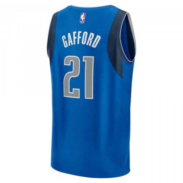 Игровая джерси Daniel Gafford Dallas Mavericks Fast Break Player - Icon Edition - Blue