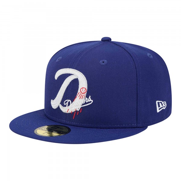 Бейсболка Los Angeles Dodgers New Era Royal Duo Logo 2.0 59FIFTY