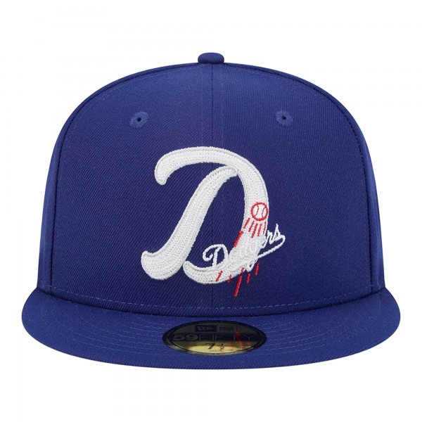 Бейсболка Los Angeles Dodgers New Era Royal Duo Logo 2.0 59FIFTY