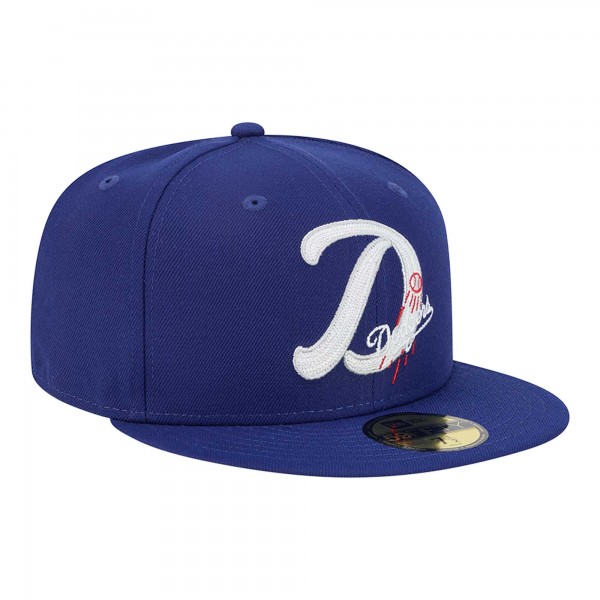 Бейсболка Los Angeles Dodgers New Era Royal Duo Logo 2.0 59FIFTY