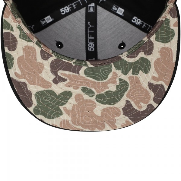 Бейсболка New York Yankees New Era Black Troop Chant Camo Undervisor 59FIFTY