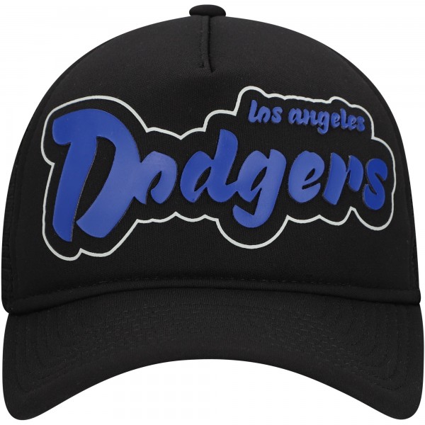 Бейсболка Los Angeles Dodgers New Era Black Retro Bold A-Frame Trucker 9FORTY