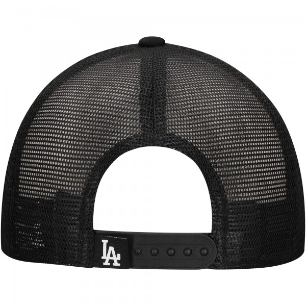 Бейсболка Los Angeles Dodgers New Era Black Retro Bold A-Frame Trucker 9FORTY