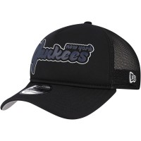 Бейсболка New York Yankees New Era Black Retro Bold A-Frame Trucker 9FORTY
