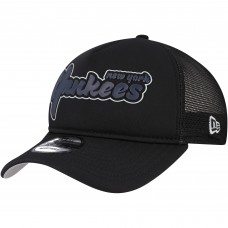 Бейсболка New York Yankees New Era Black Retro Bold A-Frame Trucker 9FORTY