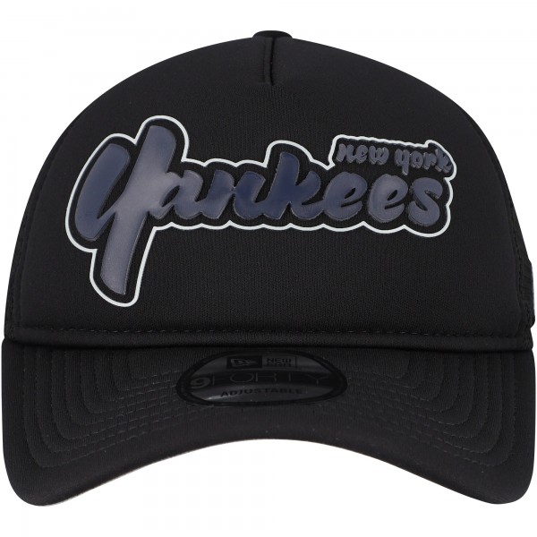 Бейсболка New York Yankees New Era Black Retro Bold A-Frame Trucker 9FORTY