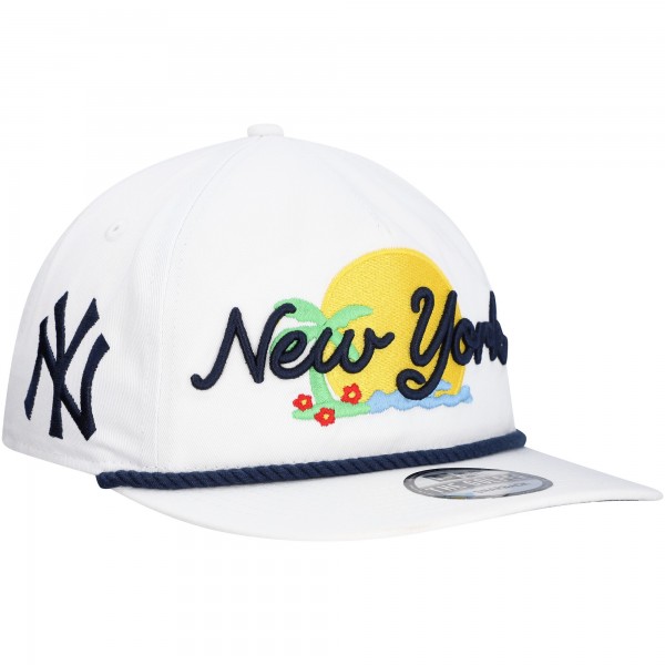 Бейсболка New York Yankees New Era White Paradise Golfer