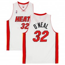 Игровая джерси Shaquille ONeal Miami Heat Autographed Fanatics Authentic White 2005-06 Mitchell & Ness Swingman