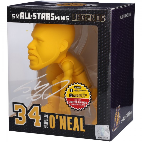 Shaquille ONeal Los Angeles Lakers Autographed Authentic smALL-STARS Gold Chase Variant 6 Vinyl Figurine