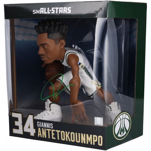 Giannis Antetokounmpo Milwaukee Bucks Autographed Fanatics Authentic smALL-STARS 12 Vinyl Figurine