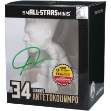 Giannis Antetokounmpo Milwaukee Bucks Autographed Fanatics Authentic smALL-STARS White Chase Variant 6 Vinyl Figurine