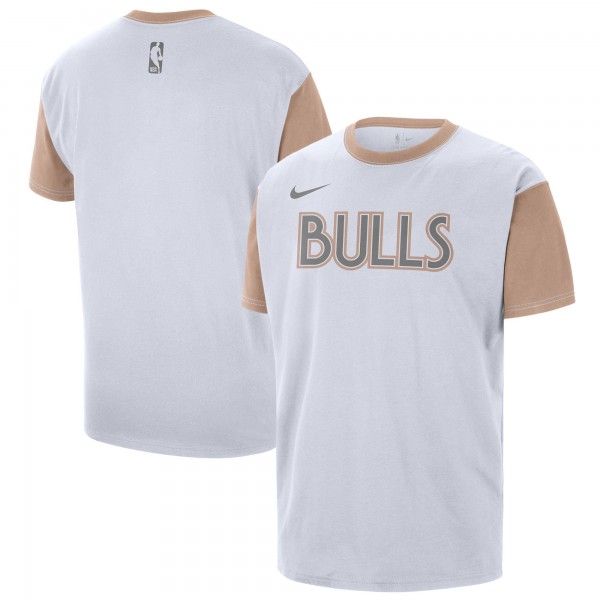 Футболка Chicago Bulls Nike 2024/25 City Edition Courtside Color Block - White