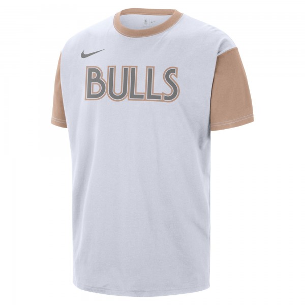 Футболка Chicago Bulls Nike 2024/25 City Edition Courtside Color Block - White
