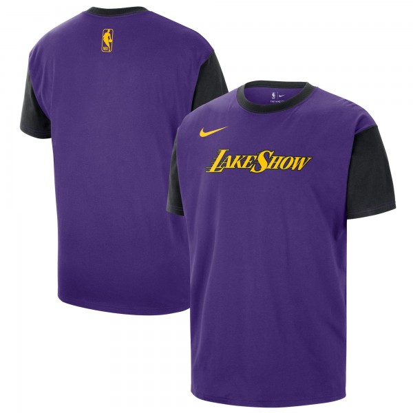 Футболка Los Angeles Lakers Nike 2024/25 City Edition Courtside Color Block - Purple