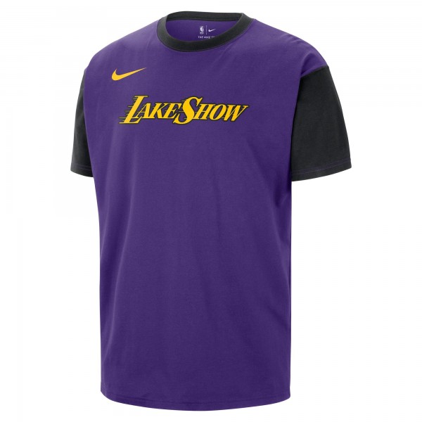 Футболка Los Angeles Lakers Nike 2024/25 City Edition Courtside Color Block - Purple