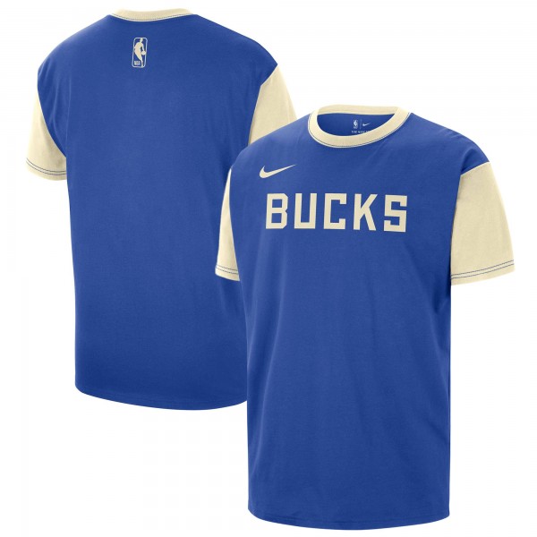 Футболка Milwaukee Bucks Nike 2024/25 City Edition Courtside Color Block - Royal