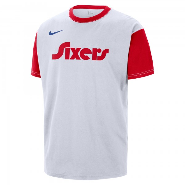 Футболка Philadelphia 76ers Nike 2024/25 City Edition Courtside Color Block - White