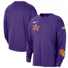 Футболка с длинным рукавом Phoenix Suns Nike 2024/25 City Edition Courtside Max90 Heavyweight - Purple