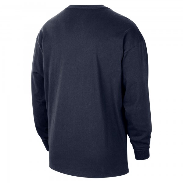 Golden State Warriors Nike Navy 2024/25 City Edition Courtside Max90 Heavyweight Long Sleeve T-Shirt