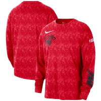 Футболка с длинным рукавом Miami Heat Nike 2024/25 City Edition Courtside Max90 Heavyweight - Red