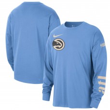 Футболка с длинным рукавом Atlanta Hawks Nike 2024/25 City Edition Courtside Max90 Heavyweight - Light Blue