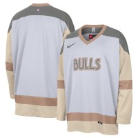 Игровая джерси Chicago Bulls Nike 2024/25 City Edition Courtside Heavyweight Hockey - White