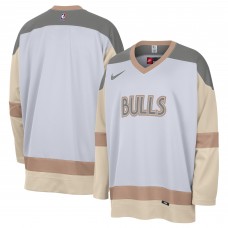 Игровая джерси Chicago Bulls Nike 2024/25 City Edition Courtside Heavyweight Hockey - White