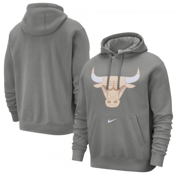 Толстовка Chicago Bulls Nike 2024/25 City Edition Essential Club - Steel