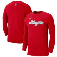 Футболка с длинным рукавом Memphis Grizzlies Nike 2024/25 City Edition Essential Logo - Red
