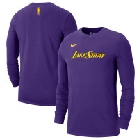 Футболка с длинным рукавом Los Angeles Lakers Nike 2024/25 City Edition Essential Logo - Purple